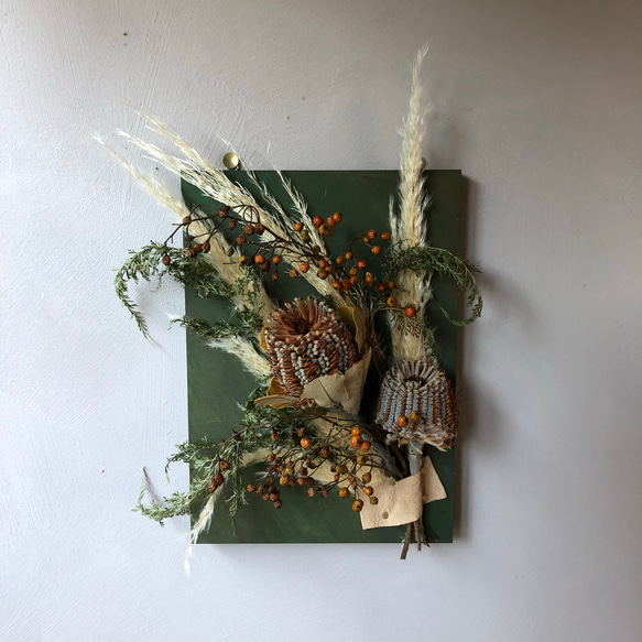 送料無料 2019年 冬 新作 ドライフラワー アートパネル タペストリー