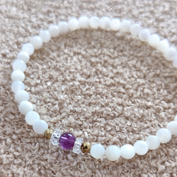 瀬織津姫＊～浄化の雫～AAA天然水晶ブレスレット ブレスレット Usagi