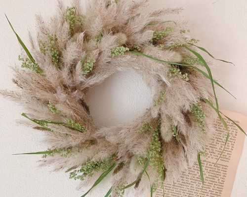 ゴーヤのリース【ゴーヤ】ドライフラワー ドライフラワーリース【8,000円】 | 結いのはな yuinohana