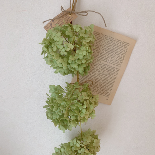 ドライフラワー★アナベルナチュラルスワッグ★癒し♪1点物♪インテリア♪ アナベル花束ナチュラルスワッグ ドライフラワー fleurir フルリール