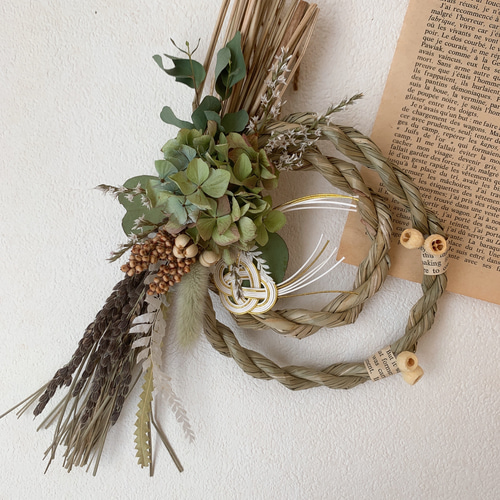 セール！紫陽花❁ドライフラワーしめ縄 【公式通販】