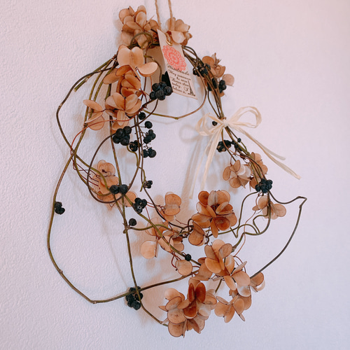 山芋の蔓　ツル　花殻　スワッグ　リース　ドライフラワー　花材 山芋の蔓 ツル 花殻 スワッグ リース ドライフラワー 花材 ドライ