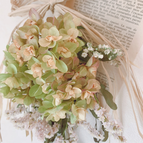 カシワバアジサイとユーカリのスワッグ専用 カシワバアジサイとユーカリスワッグ - ナチュラルリース森の木