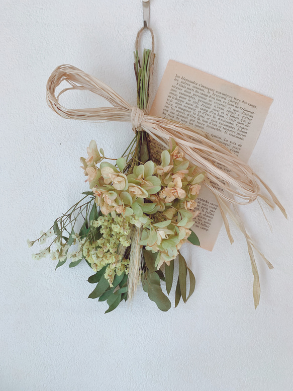 カシワバアジサイとユーカリのスワッグ専用 カシワバアジサイとユーカリスワッグ - ナチュラルリース森の木