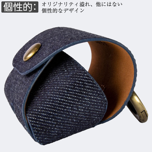 手作り本格デニム AirPods Pro 用 デニムイヤホンケース その他ケース