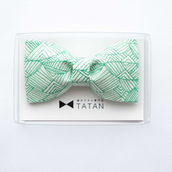 TATAN 線條藝術領結（綠色） 第1張的照片