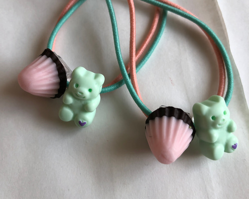 送料無料♡チョコレートとくまさんラムネのヘアゴムセット ヘアゴム ま