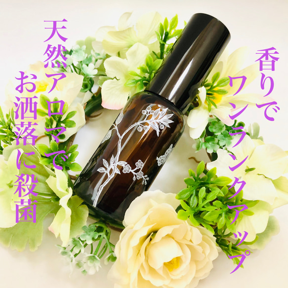 メンズアロマ　殺菌、抗菌、抗ウィルス、感染対策　天然アロマミスト[Citrus Herbal Fresh] 4枚目の画像