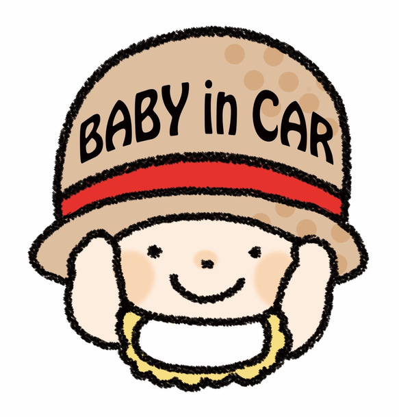 BABY in CARマグネットステッカー(baby) 2枚目の画像