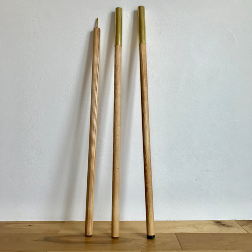 【2本セット】ウッドポール　ハンドメイド 2本セット】ウッドポールハンドメイド