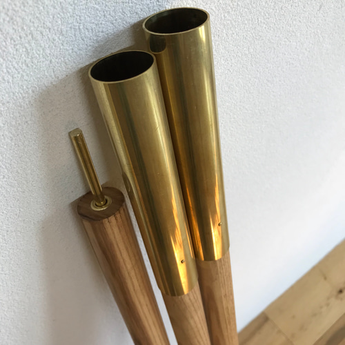 ウッドポール 自作品 240cm 215cm 182cmに付け替え可能 ウッドポール 自作品 240cm 215cm 182cmに付け替え可能 Wood