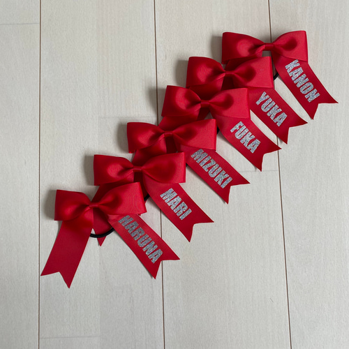 オーダーメイド チアリボン ヘアゴム fantasy cheer bow 通販｜Creema 