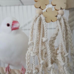 安全で安心《お花のナチュラルかみかみ》✩.*˚鳥 おもちゃ インコ おもちゃ 2枚目の画像