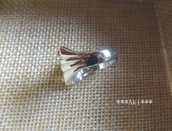SALE!１点もの☆カーネリアン蝶々リング　指輪　シルバー 3枚目の画像