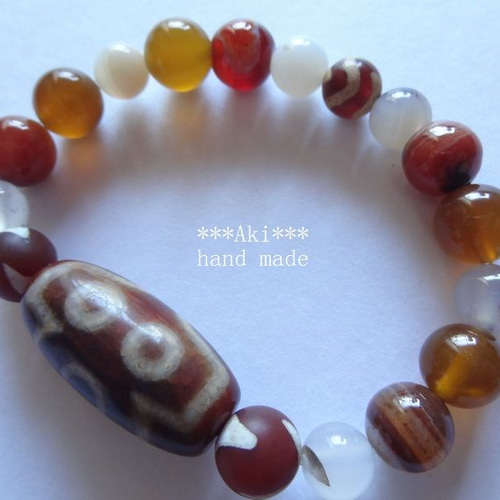水紋虎牙 天珠 Dzi bead ① 【公式通販】