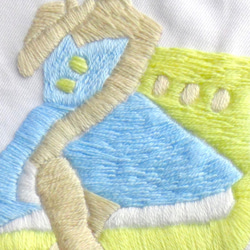 バニーガール　刺繡トートバッグ 9枚目の画像