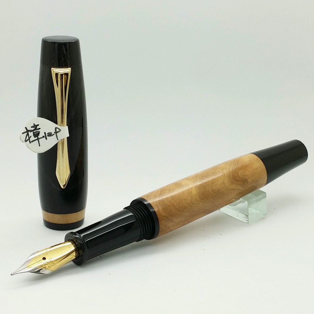 手作りペン -  129ホーンペンカバー+ユーカリペン本体