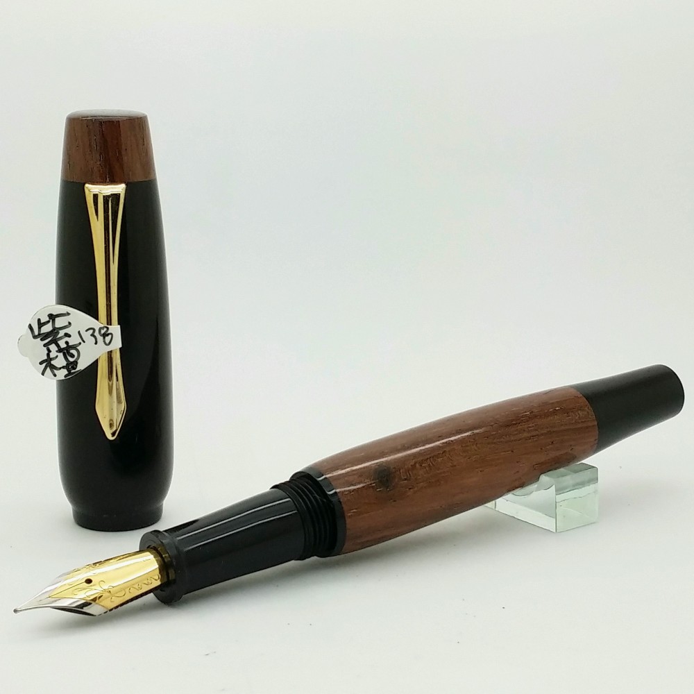 手作りペン -  138角ペンカバー+ローズウッドペン本体 4,930円