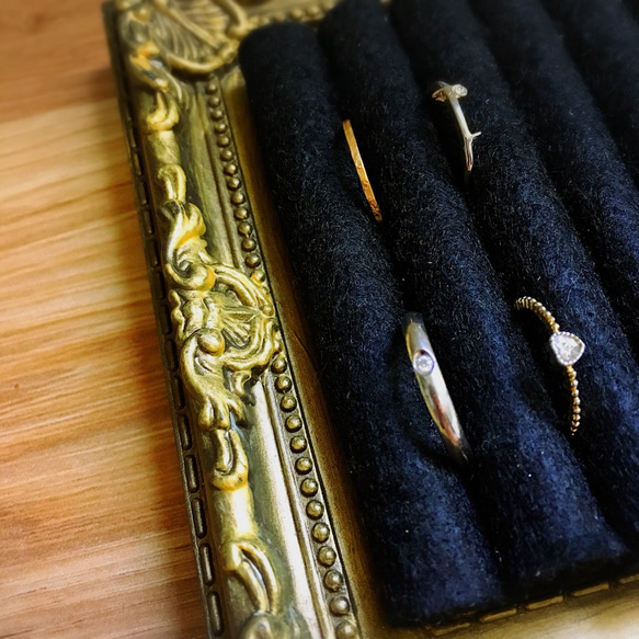 アクセサリー収納 スタンド(ゴールド) 3枚目の画像