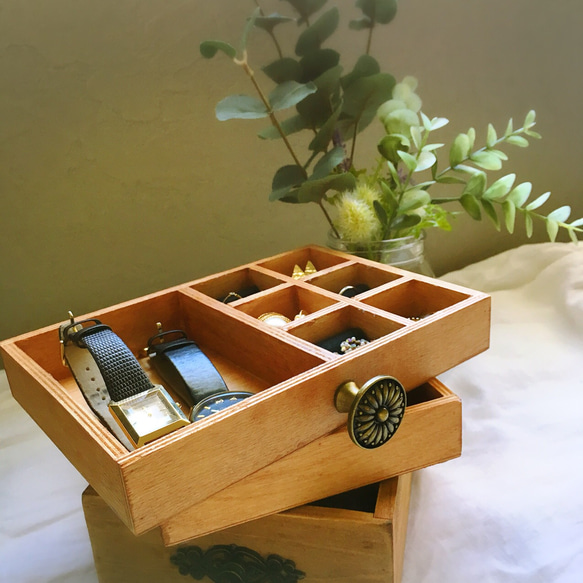 木製 アクセサリーBOX(sun) 2枚目の画像