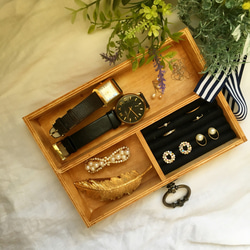 木製 アクセサリーBOX(moon) 1枚目の画像