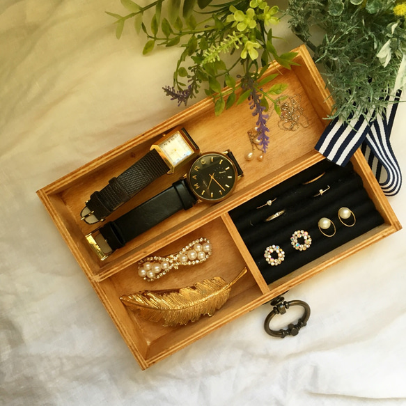 木製 アクセサリーBOX(moon) 1枚目の画像