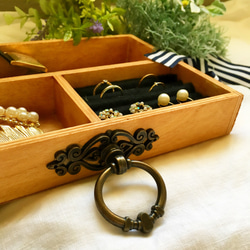 木製 アクセサリーBOX(moon) 2枚目の画像