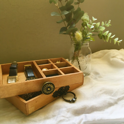 木製 アクセサリーBOX(moon) 3枚目の画像