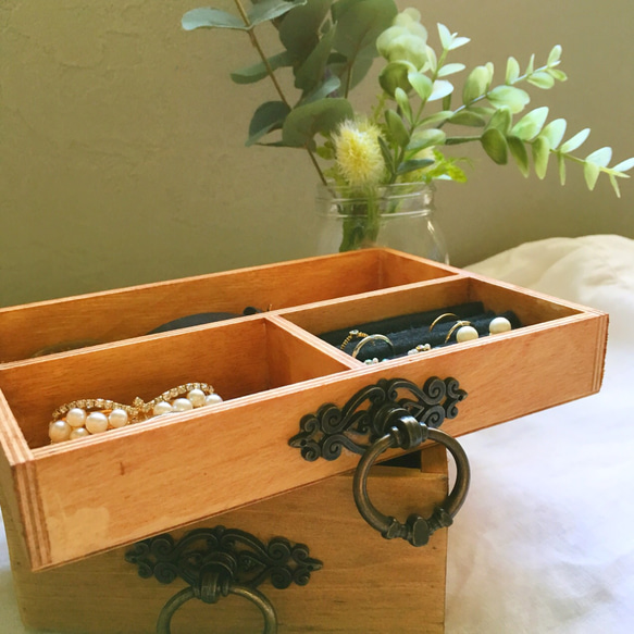 木製 アクセサリーBOX(moon) 4枚目の画像