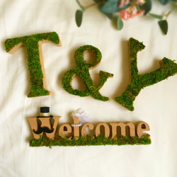 ウェルカム×イニシャルオブジェセット 1枚目の画像