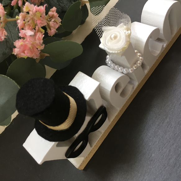 ウェルカム・イニシャルオブジェセット(ホワイト) 5枚目の画像