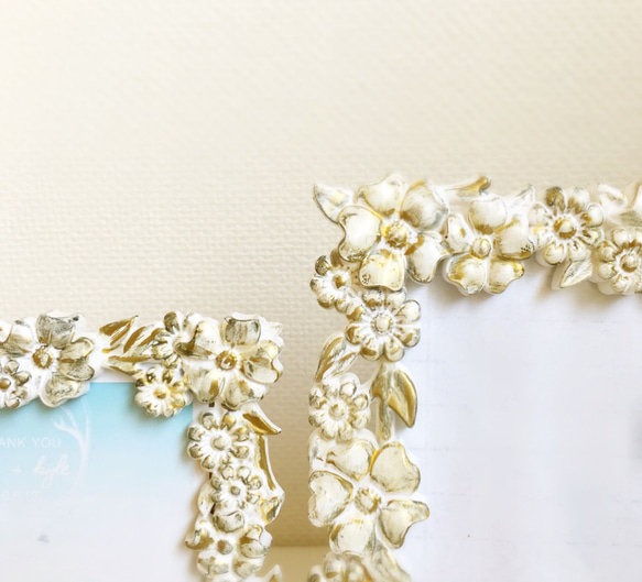 お花 アンティーク調フォトフレーム(写真立て) 4枚目の画像