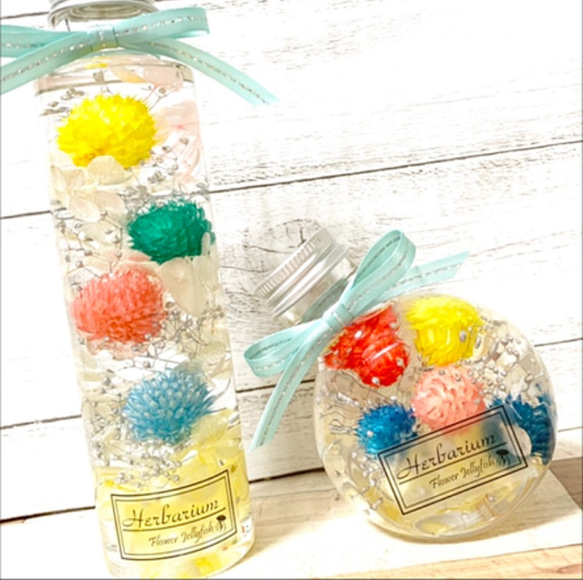 【Sale】Colorful★Poppingハーバリウム〜春パステルVer❁*· 2本セット 2枚目の画像