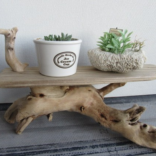 流木ベンチ☆小物スタンド 花台 No.35 その他インテリア雑貨 S.I-CRASS