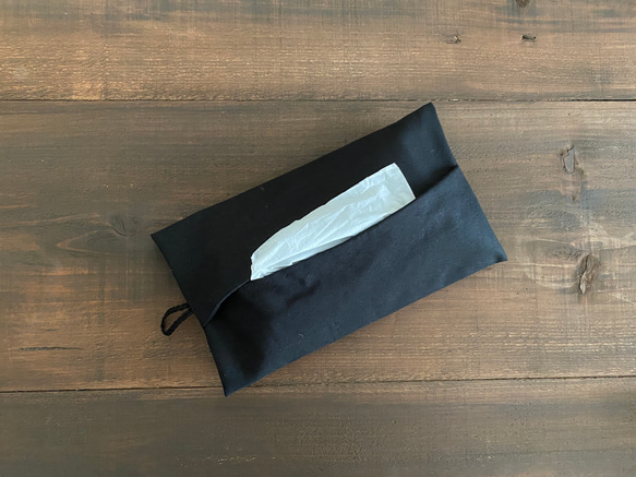 エコティッシュ/ソフトパック用ティッシュケース(ブラック) その他