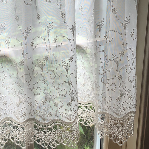 カフェカーテン✿.•¨ひょん様ご確認用♪スカラップデザイン❀✿ハンドメイド♬*゜ カフェカーテン✿.•¨ひょん様ご確認用♪スカラップデザイン❀