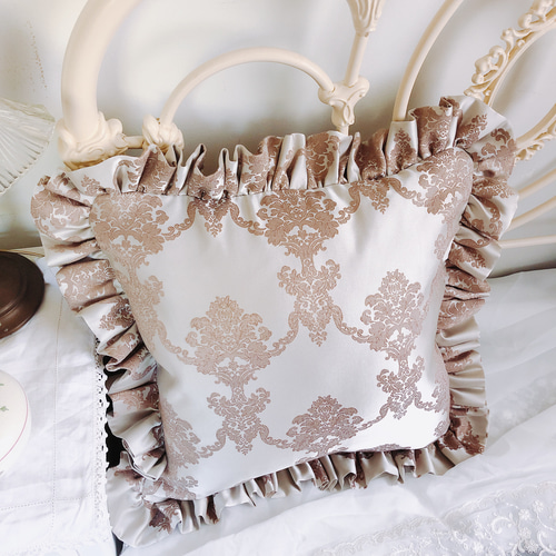 パープル2枚☆ダマスク柄クッションカバー♡Rady好きな方