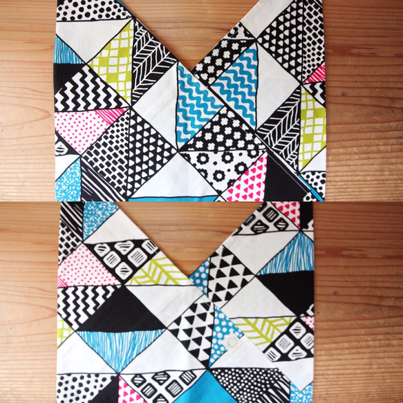 あずま袋お弁当(cotton triangle pattern) 2枚目の画像