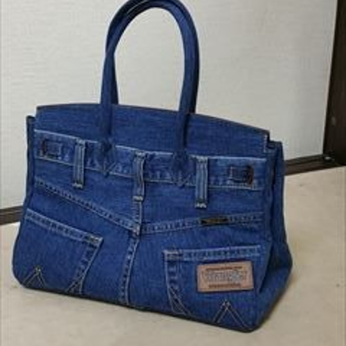 デニムリメイクバッグ オーダー トートバッグ mayunayumi 通販