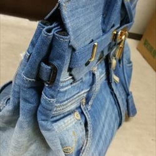 デニムリメイクバッグ オーダー トートバッグ mayunayumi 通販