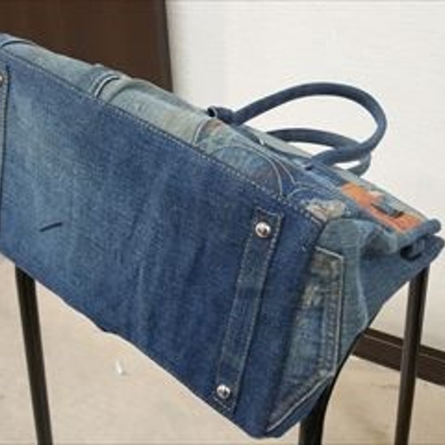 デニムリメイクバッグ オーダー トートバッグ mayunayumi 通販