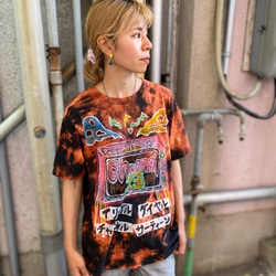 ペイント　タイダイ染め　Tシャツ　Lサイズ　 3枚目の画像