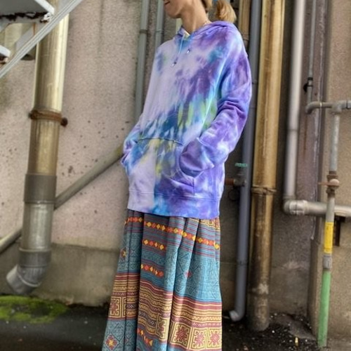 受注生産】ペイント タイダイ染め パーカー スウェット パーカー