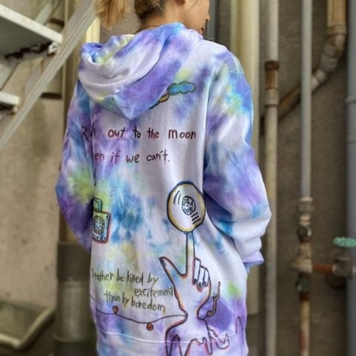 受注生産】ペイント タイダイ染め パーカー スウェット パーカー