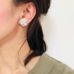 ❁⃘人気No1【卒業式.入学式.卒園式.入園式.成人式.お祝い.結婚式.パーティー】大きなビジュー*ピアス／イヤリング 5枚目の画像