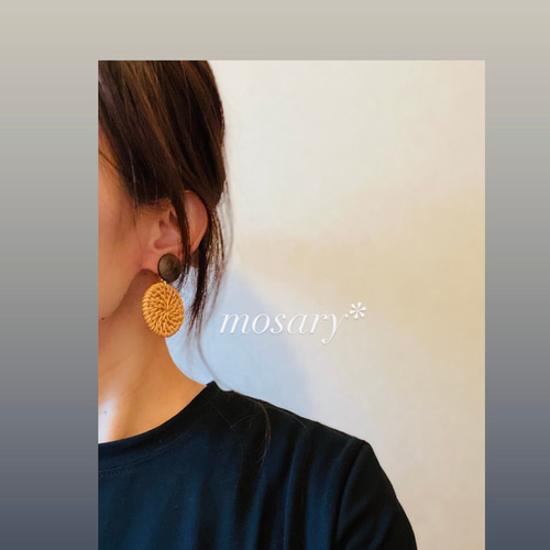 人気のラタン夏アクセサリー】夏にピッタリです！ラタンフープ/ラタン  