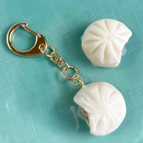 ♡ぶたまん♡　チャーム　フェイクフード　キーホルダー　樹脂粘土 ♡ぶたまん♡ チャーム フェイクフード キーホルダー 樹脂粘土