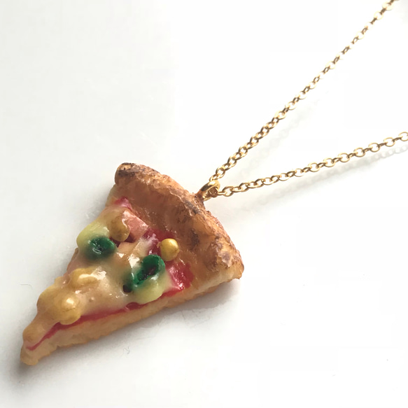 アメリカンなピザのネックレス＊フェイクフード＊食べ物 3枚目の画像