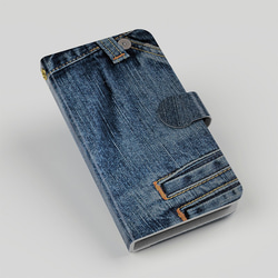 手帳型スマホケース［イメージシリーズ・Denim1］送料込み 2枚目の画像