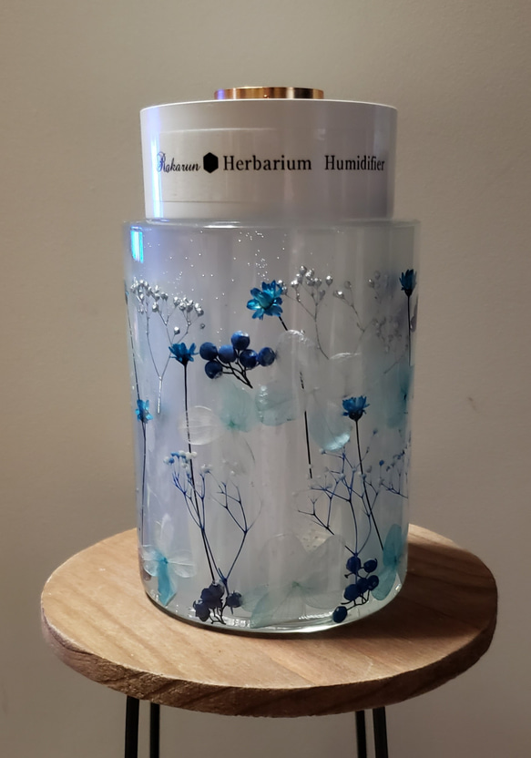 (母の日ギフト)★人気★ハーバリウム加湿器(ギフトやプレゼントに最適)グリーンのみすぐ発送できます。 1枚目の画像